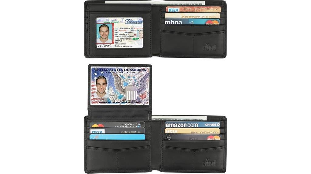 rfid blocking leather wallet