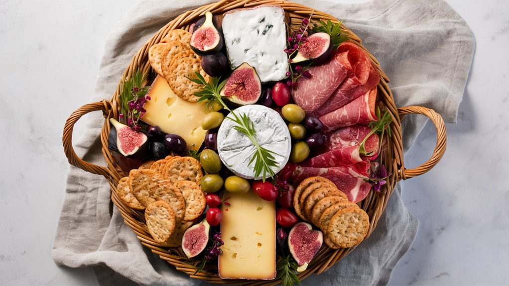 savoring a charcuterie board