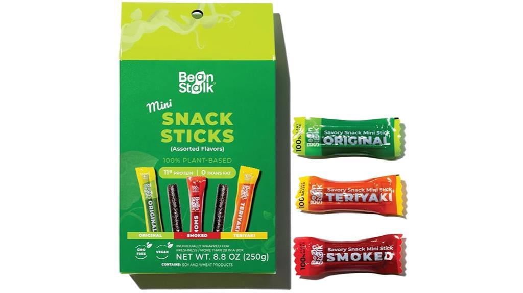 savory vegan snack sticks