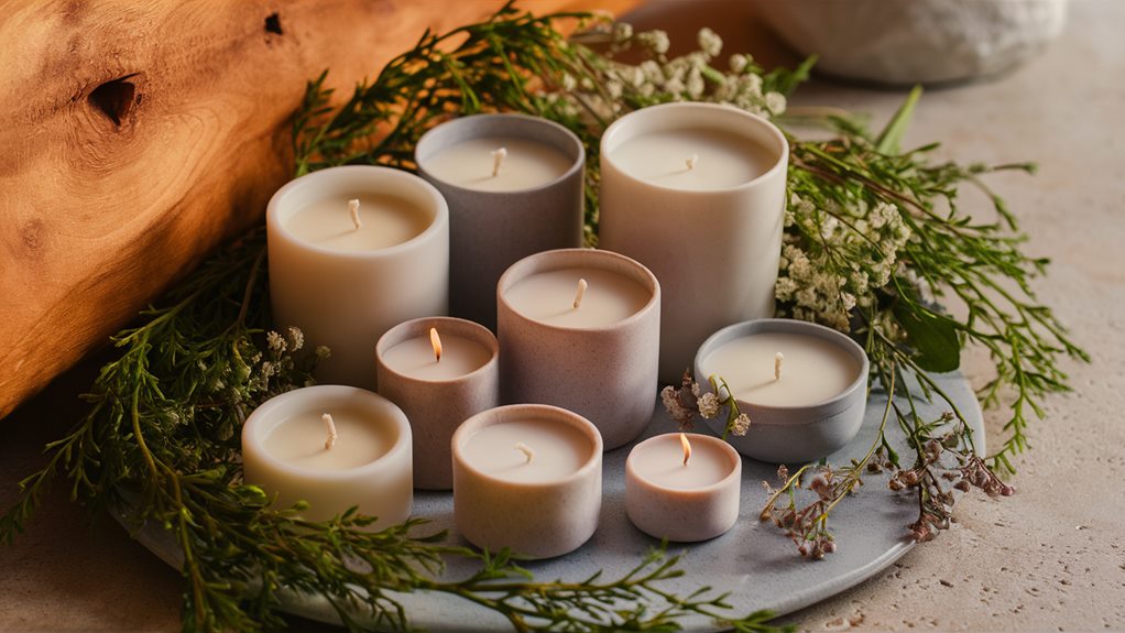 scented soy candle creation