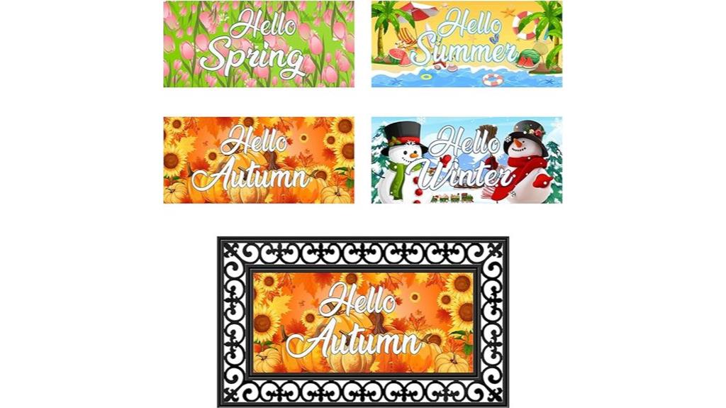 seasonal door mat inserts