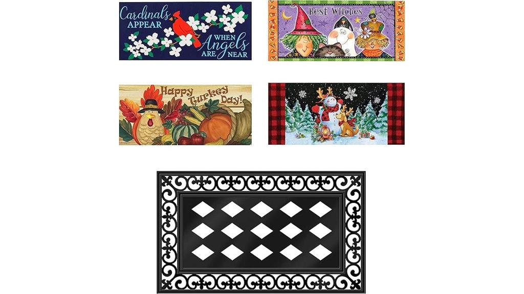 seasonal doormats bundle set