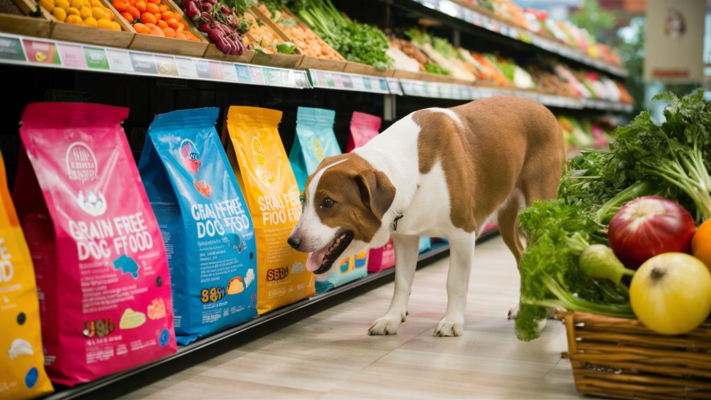 selecting grain free dog food