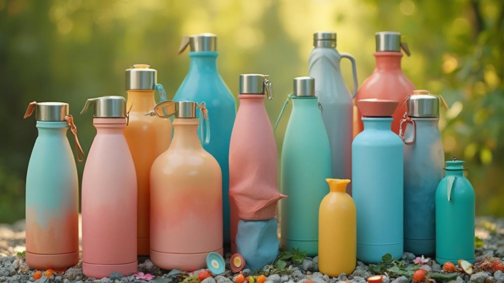 selecting reusable water bottles