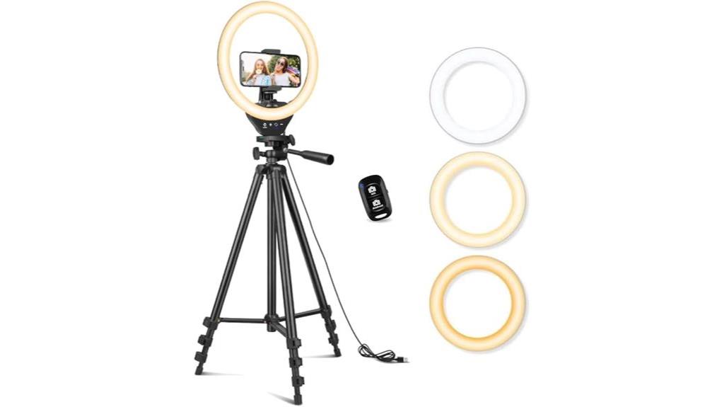 sensyne ring light tripod