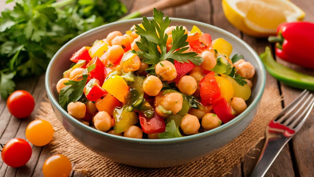 simple chickpea salad instructions