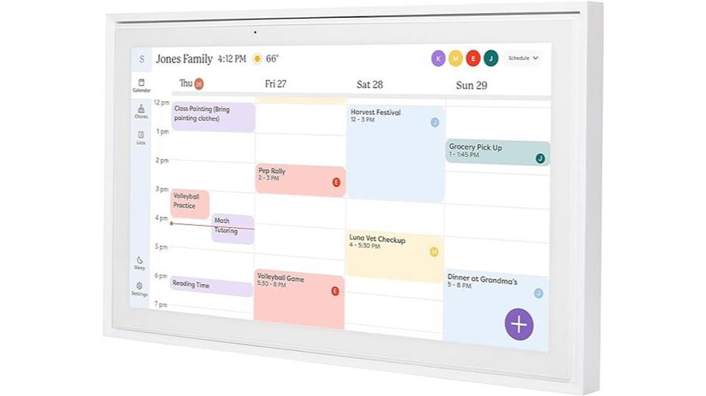 skylight digital calendar chart