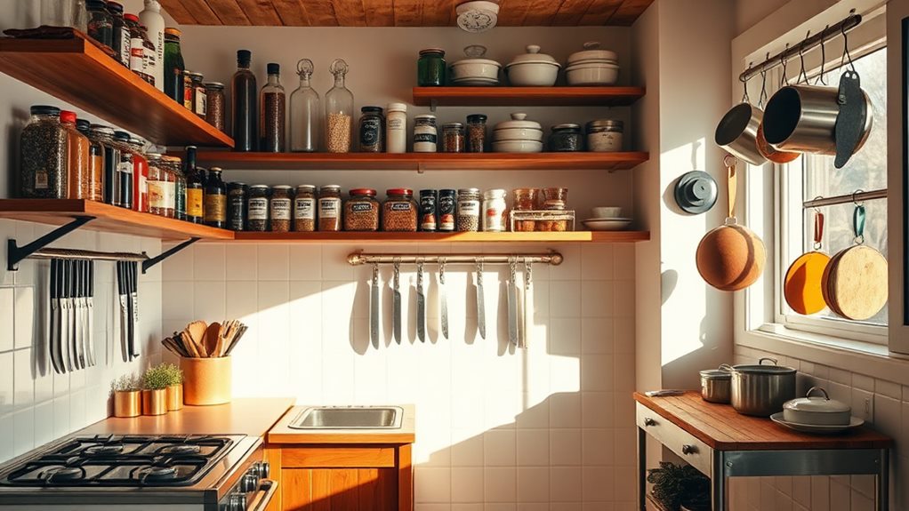 small space kitchen organization