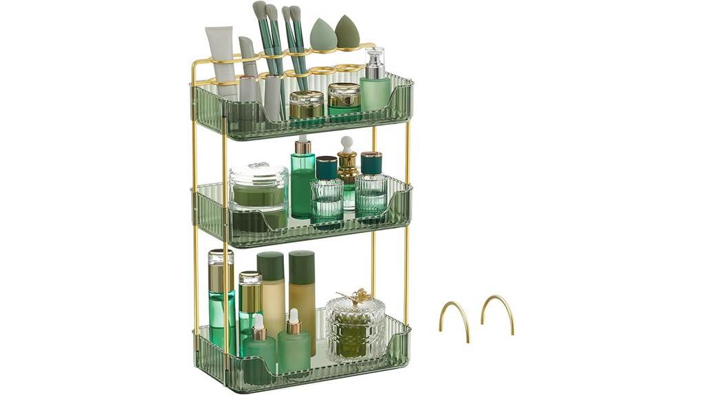 songmics makeup organizer tiered