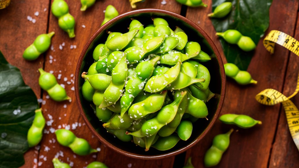 soybean snack with pods