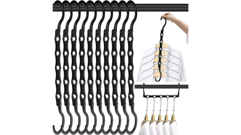 space saving closet hangers