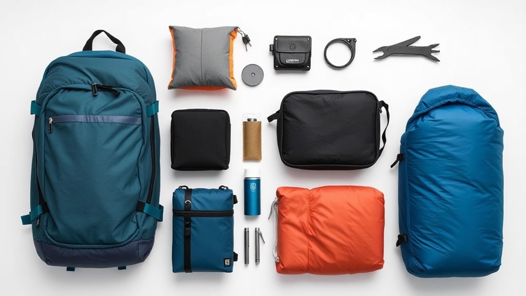 space saving minimalist travel gear