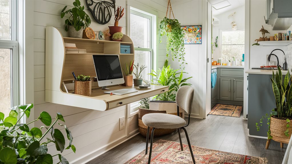 space saving wall desks