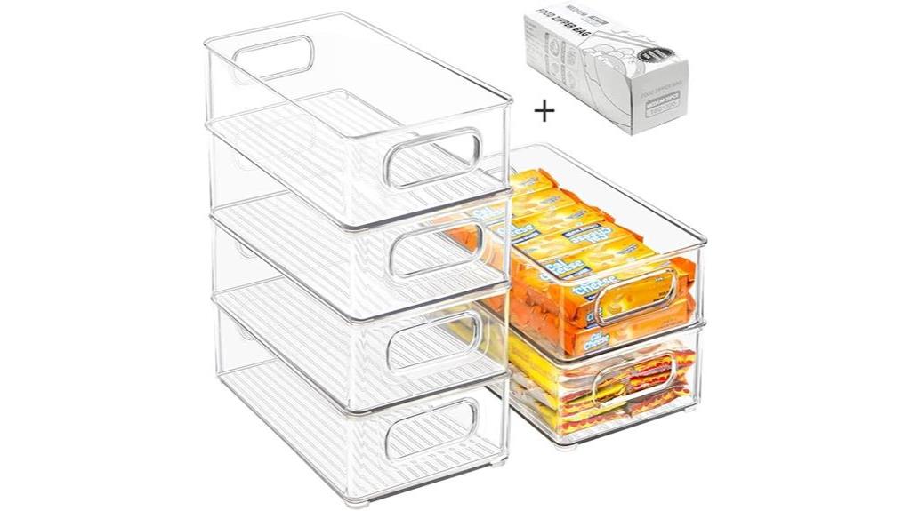 stackable organizer bins set