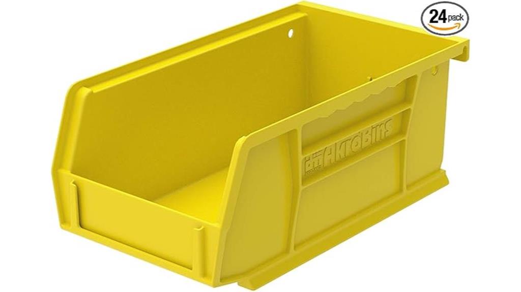 stackable plastic storage bins