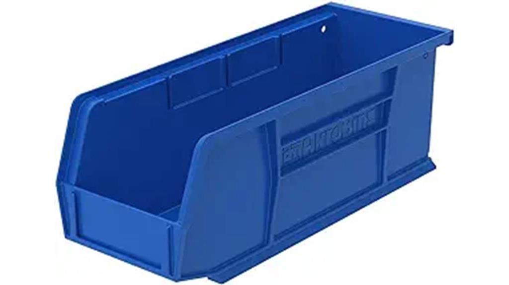 stackable plastic storage bins