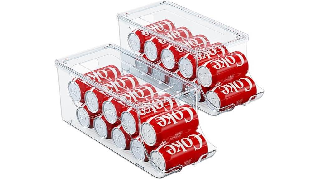 stackable soda can organizers