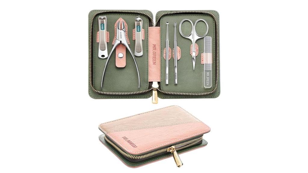 stainless steel manicure pedicure set