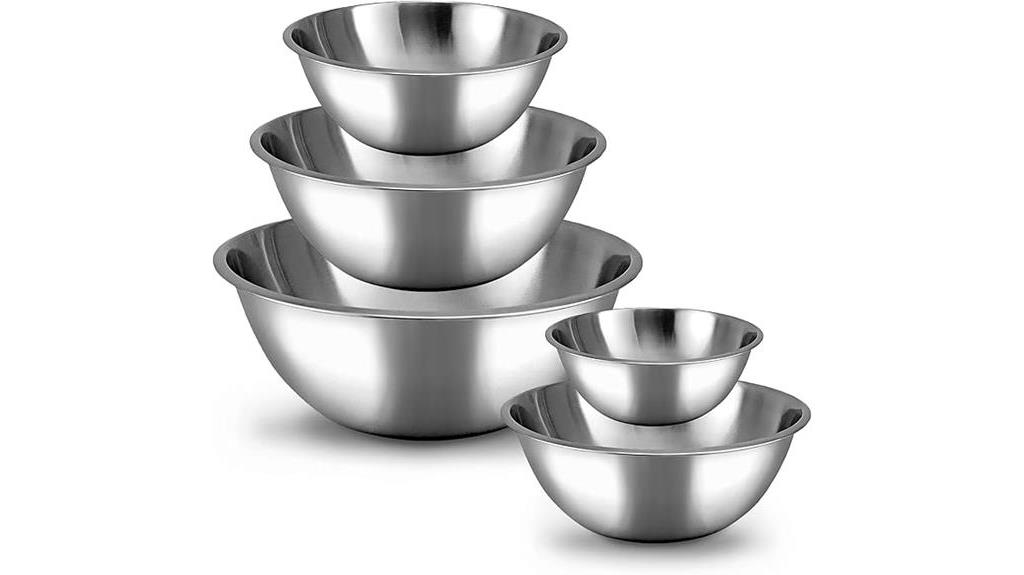 stainless steel mixing bowls