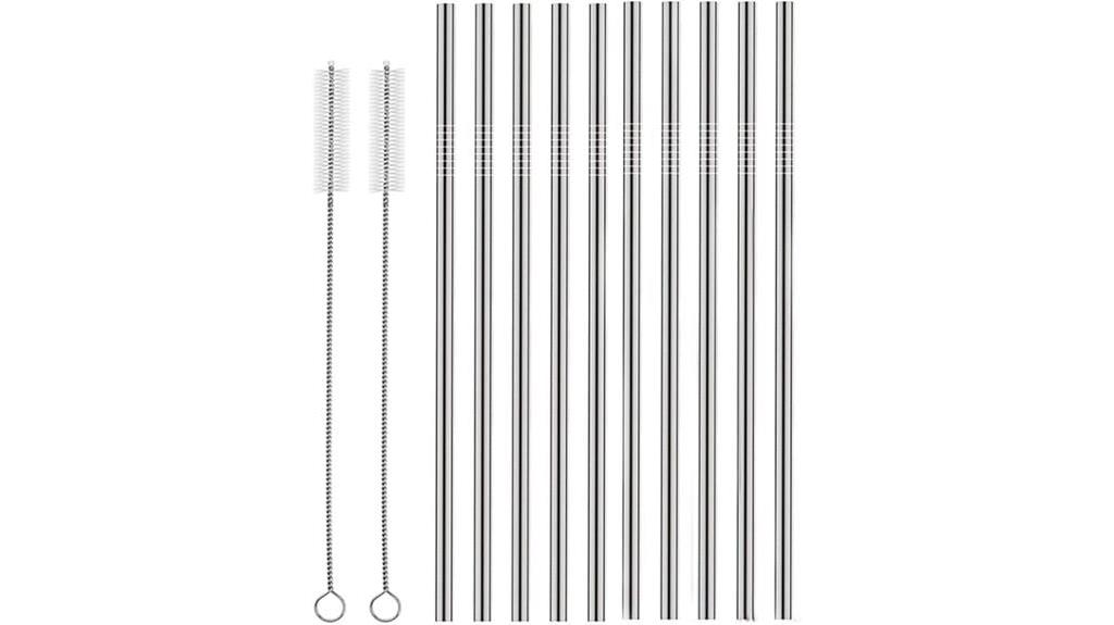 stainless steel reusable straws