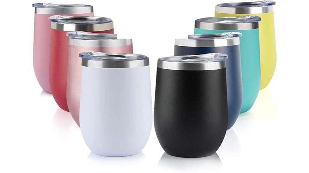 stainless steel wine tumblers