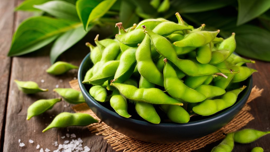 steamed soybean pods appetizer