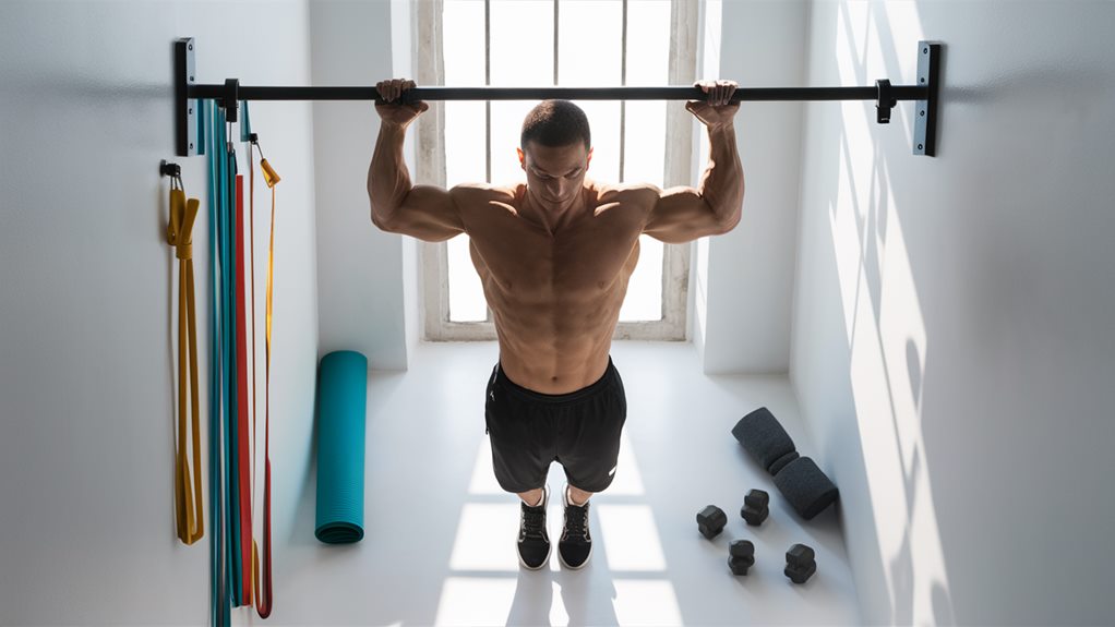 sturdy metal pull up bar