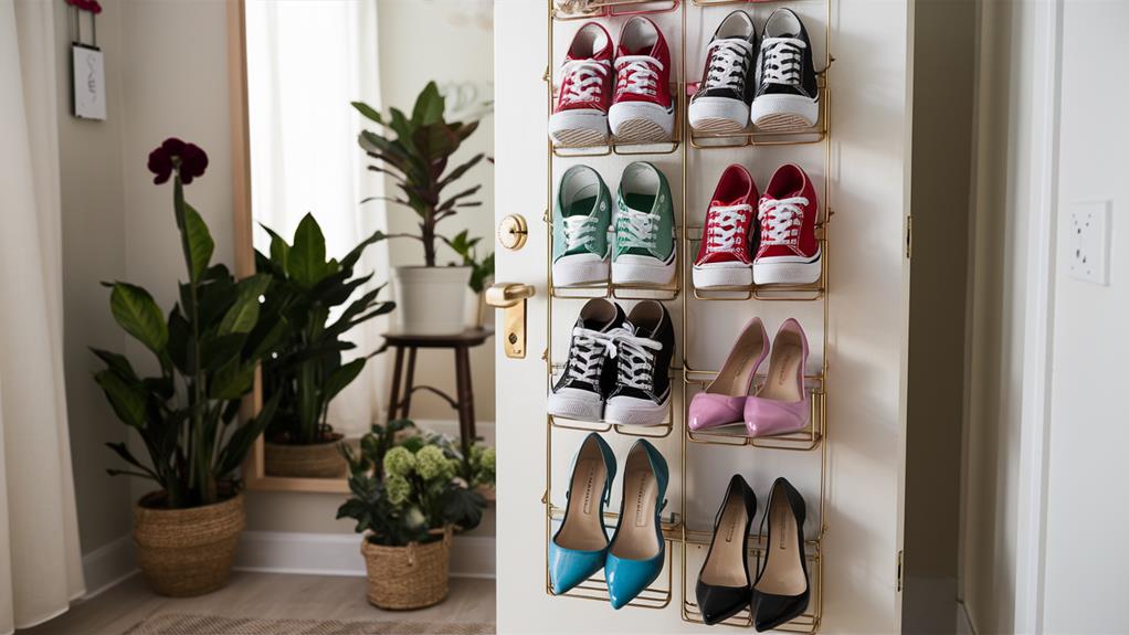 stylish over the door shoe organizers