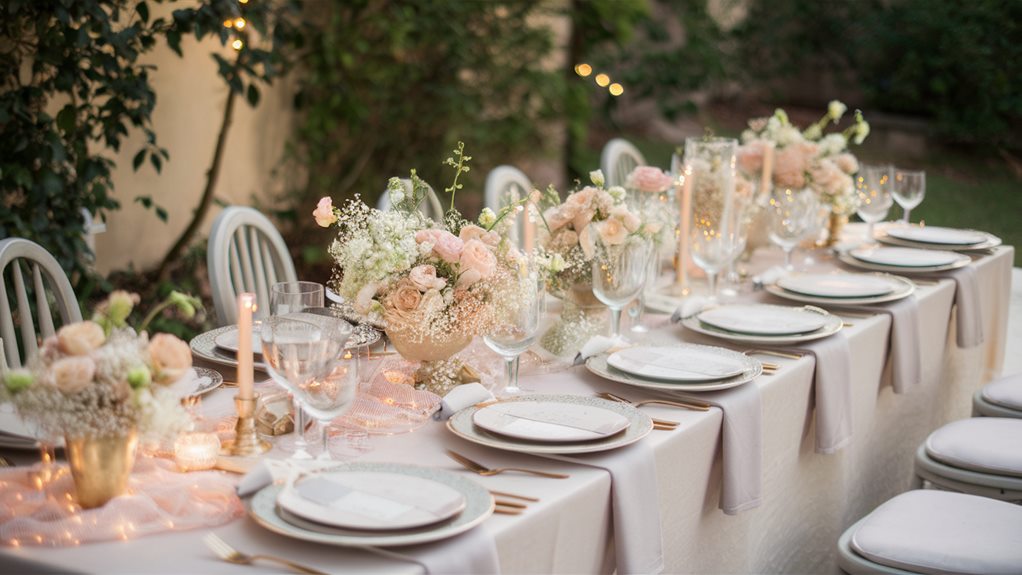 stylish wedding outdoor decor