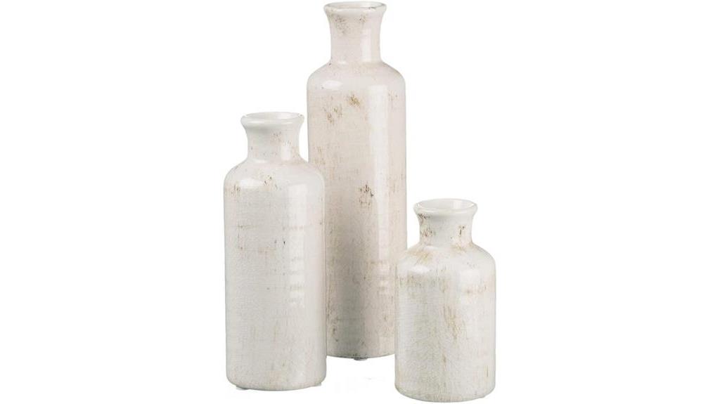 sullivans white ceramic vases