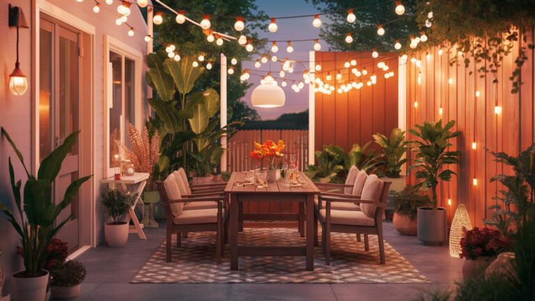 summer patio string lights