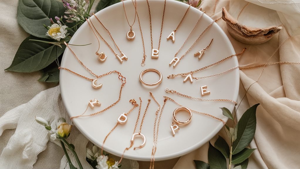 sustainable personalized initial jewelry