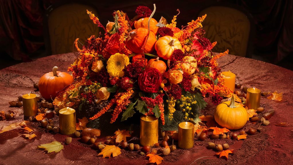 thanksgiving dinner table decor