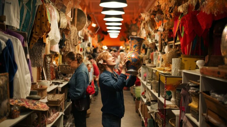 thrift store treasure hunting