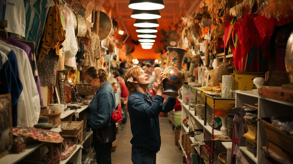 thrift store treasure hunting