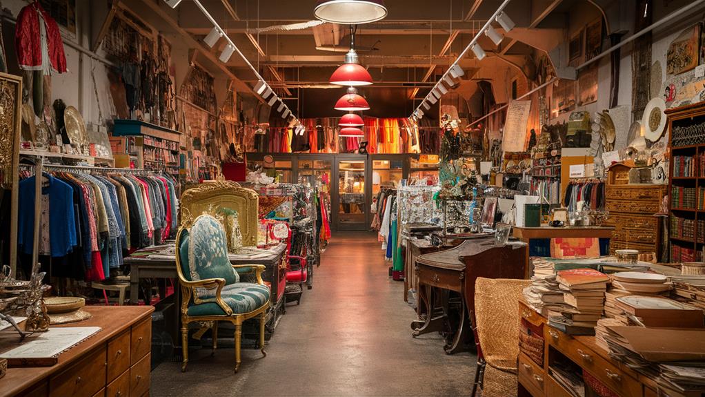 thrifting for hidden treasures