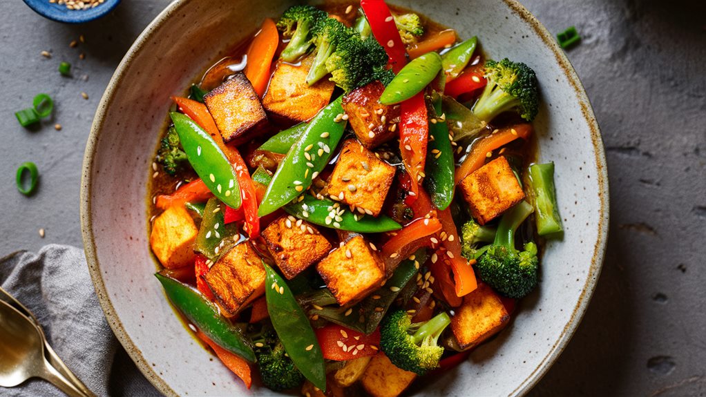 tofu and veggies together