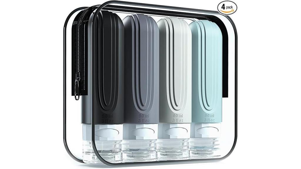 toiletry travel bottle set