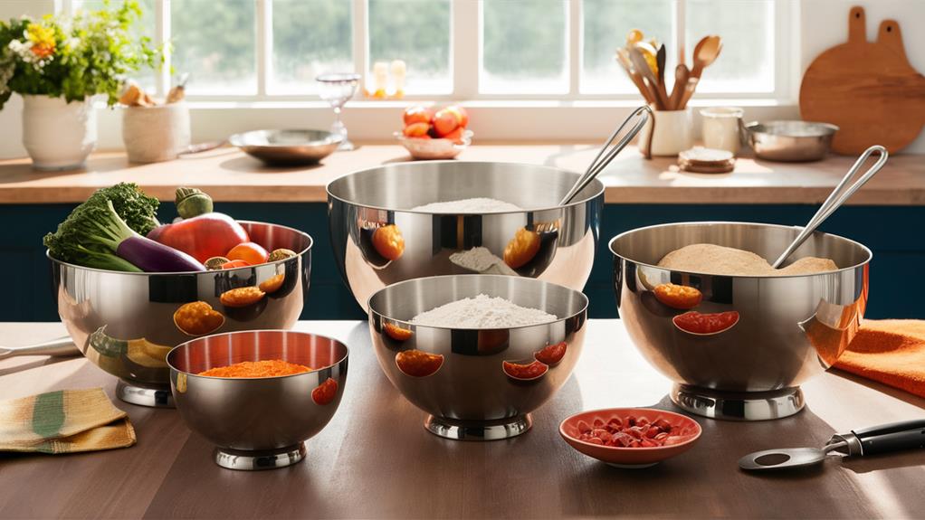 top stainless steel bowls