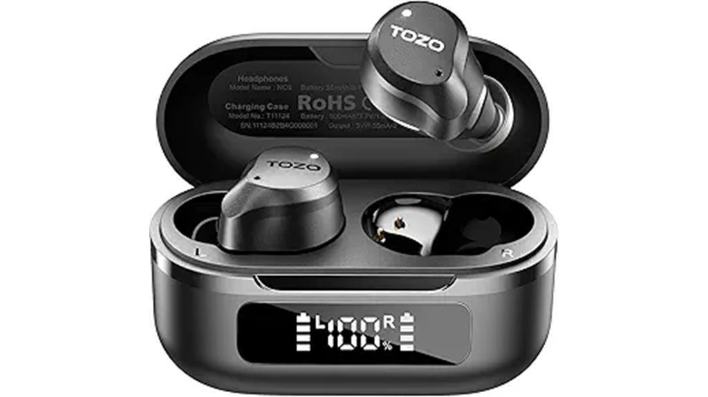 tozo anc wireless earbuds