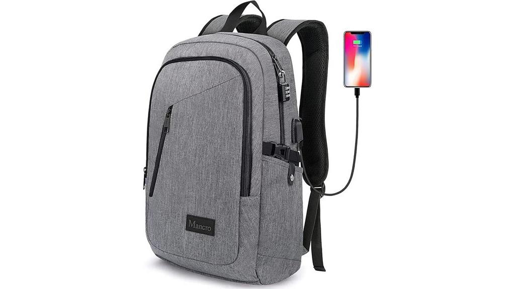 travel friendly anti theft backpack