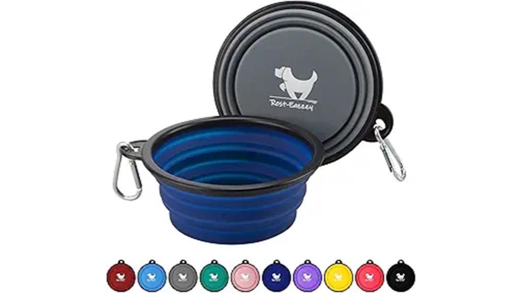 travel friendly collapsible dog bowls