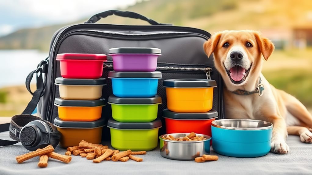 travel friendly leak proof pet containers