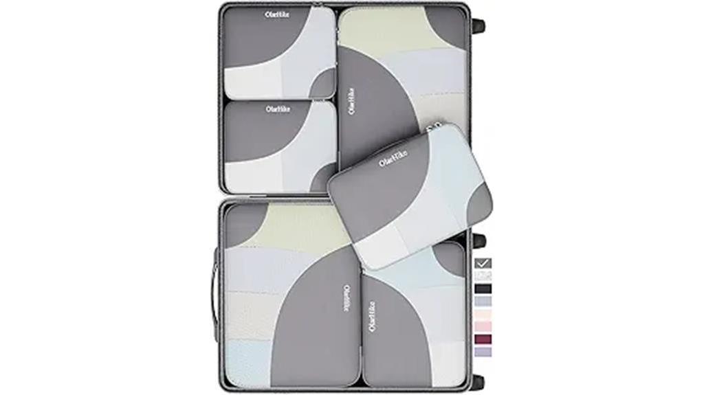 travel packing cubes set