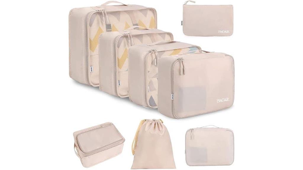 travel packing cubes set