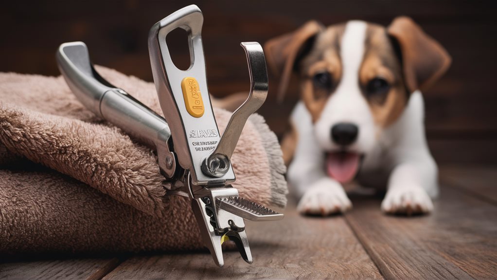 trimming nails with clippers