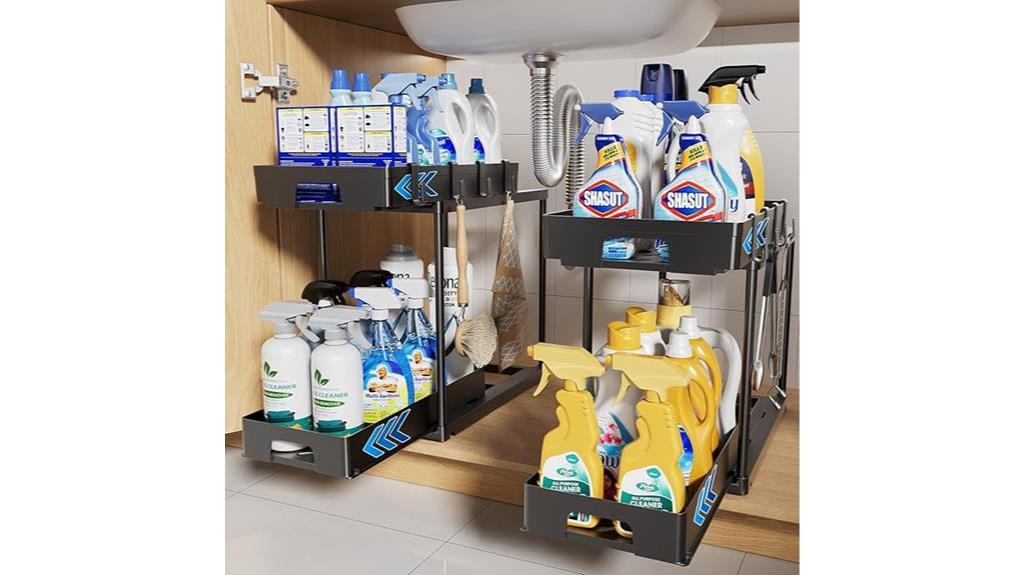 under sink storage organizers pack