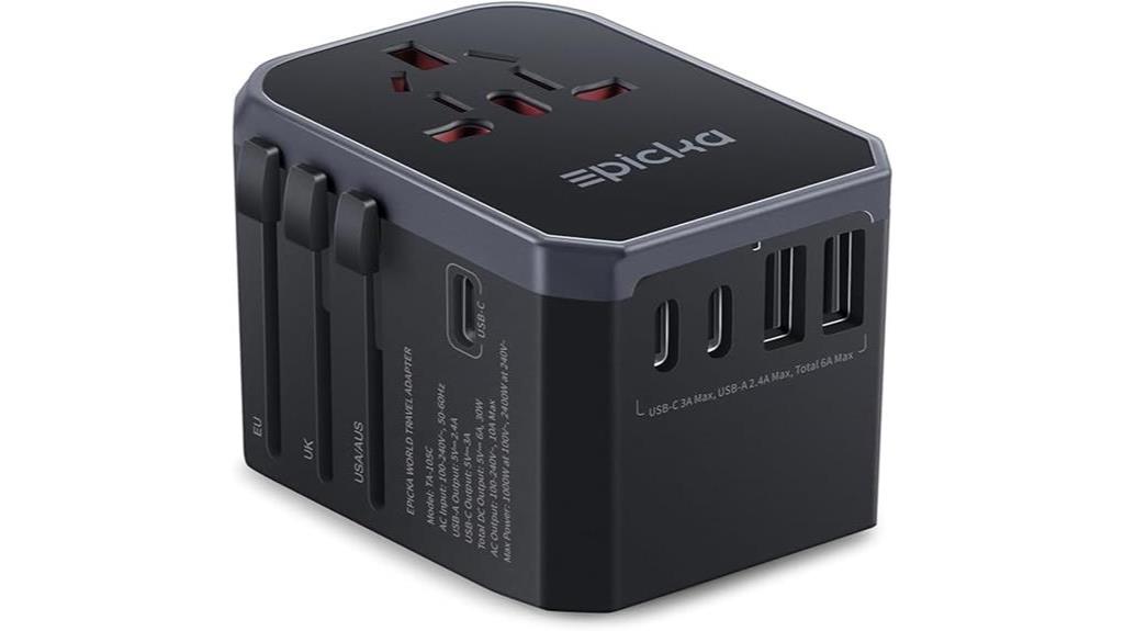 universal travel adapter features