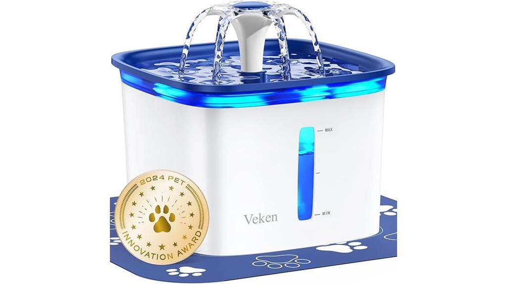 veken automatic pet fountain