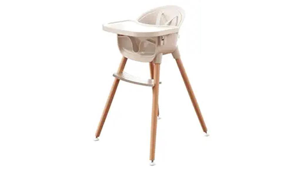 versatile wooden high chair